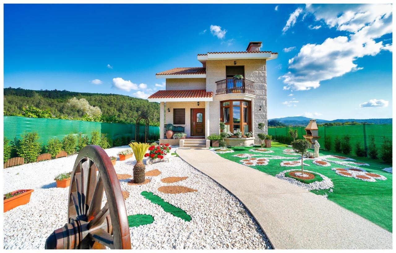 Casa Victoria Garden Con Jacuzzi Y Piscina Villa Caldas De Reis Eksteriør billede