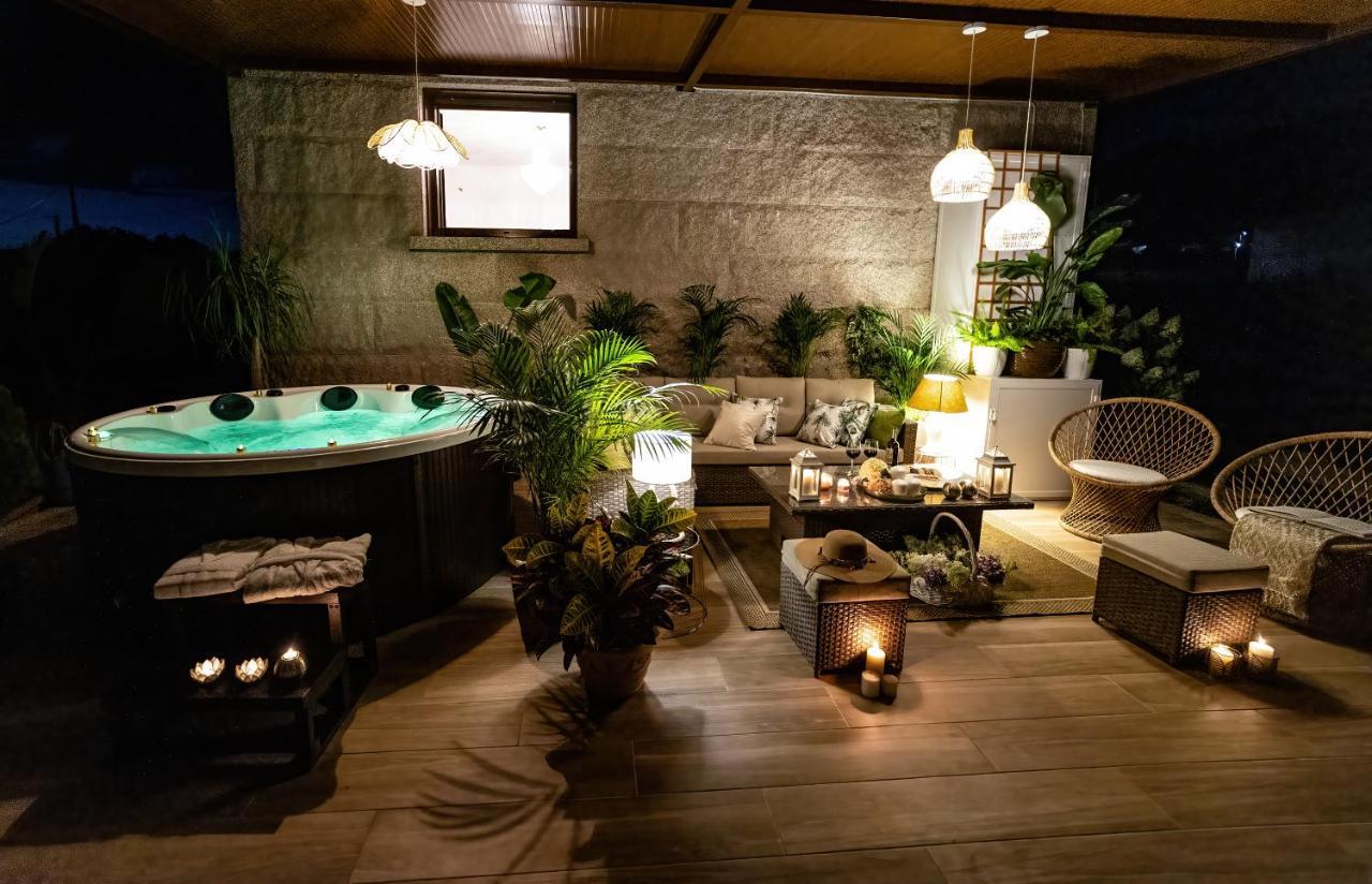Casa Victoria Garden Con Jacuzzi Y Piscina Villa Caldas De Reis Eksteriør billede